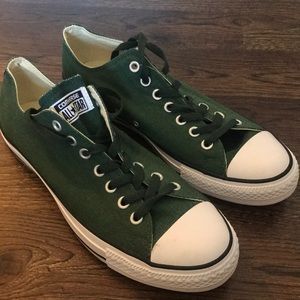 Green Converse Low Tops